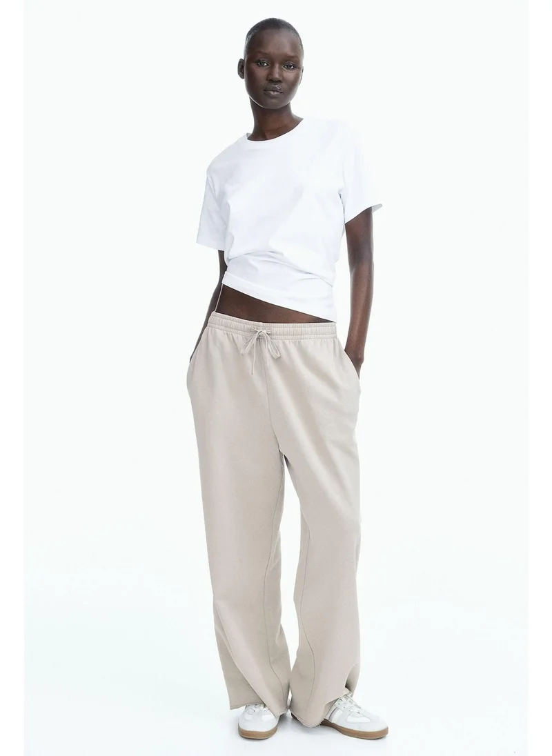 اتش اند ام Washed cotton sweatpants