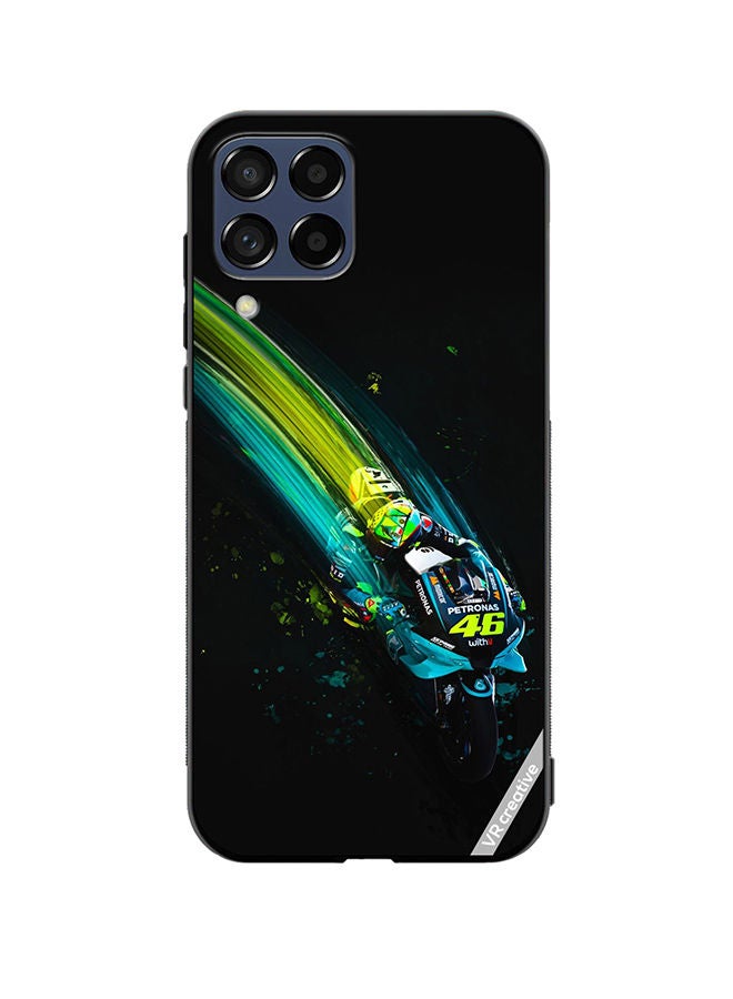 VR CREATIVE Protective Case Cover For Samsung Galaxy M33 Bike Design Multicolour - Image 1