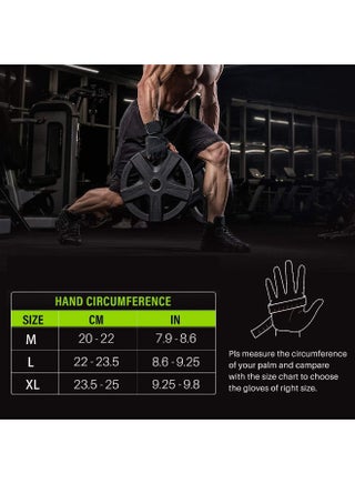 Workout Gloves Mens and Women Weight Lifting Gloves with Wrist Support for Gym Training, Full Palm Protection for Fitness, Weightlifting, Exercise, Hanging, Pull ups - view 2
