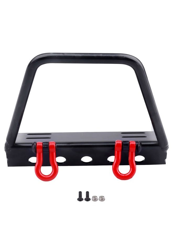 CrazyHobby Metal RC Crawler Front Bumper with Winch Mount Shackles for Axial SCX10 & SCX10 II Redcat Gen7 Gen 8 Upgrades (Type A) - Image 4