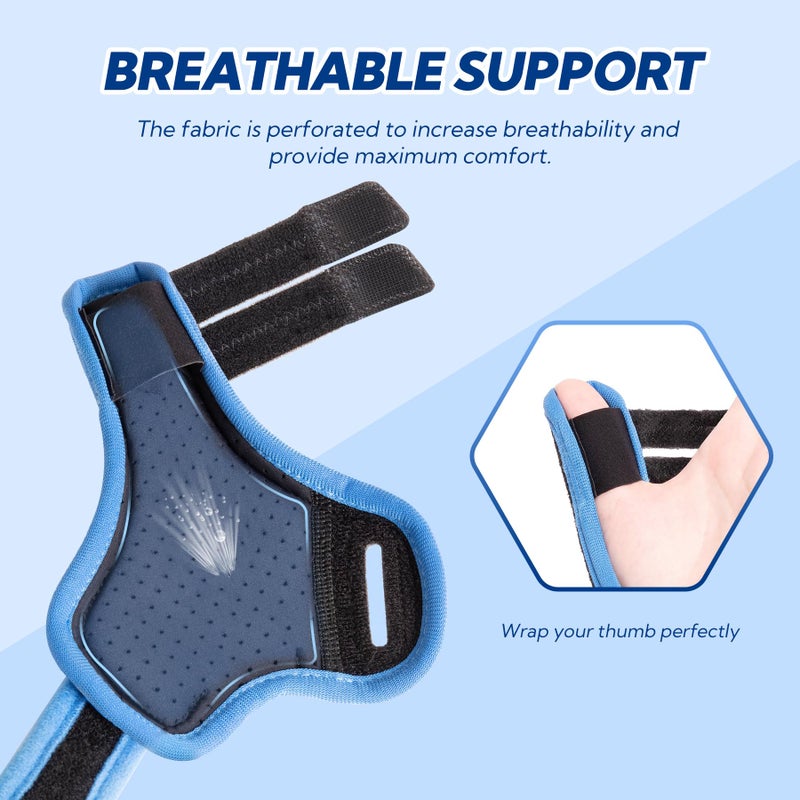 YiYame Trigger Thumb Splint Thumb Spica Splint-Dequervains Tendonitis CMC المفاصل الإبهام التهاب المفاصل دعامة تثبيت الإبهام لكسر الإبهام التواء تمزقات الأربطة يناسب اليسار واليمين L/XL - Image 4