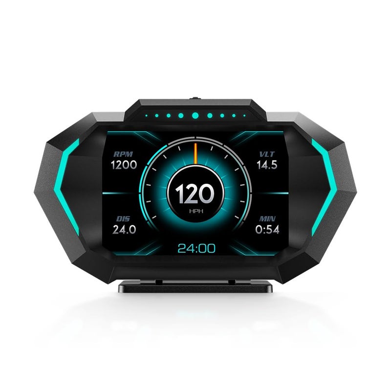 MAIMEIMI OBD2 Heads Up Display for Car - Dual System HUD Digital Speedometer with RPM Meter, Water Temp, Volt, Mileage, and Overspeed Alarm - Image 1