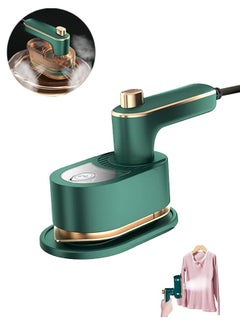 Generic Mini Steam Iron, Travel Steamer for Clothes Portable, Foldable, With Handheld Steam, Quick Heat, Perfect For All Types Of Clothes(Green)  - Image 1