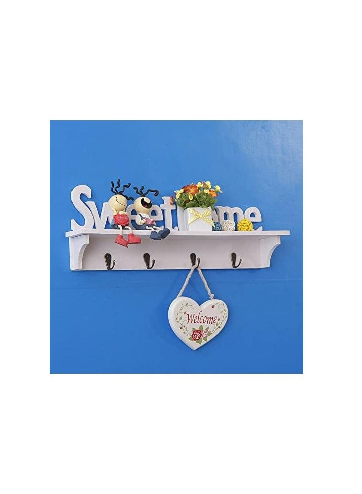 FFD HomeSweet Wall Key Holder - Decorative Key Hanger & Organizer Wall Decoration Coat Hanger Sweet Home Sign Key Hanger For Home Key Hooks For Office Key Rack Organizer  - Image 3
