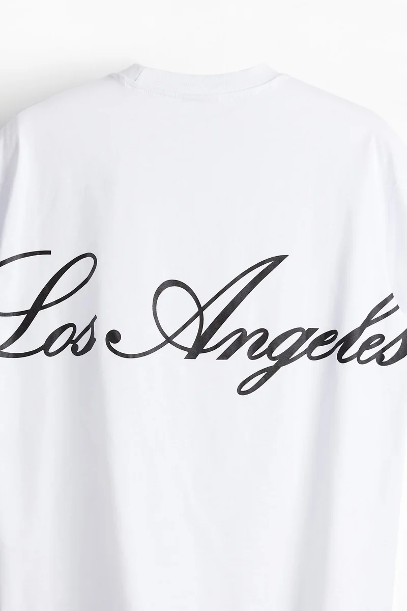 اتش اند ام Loose Fit Printed T-Shirt