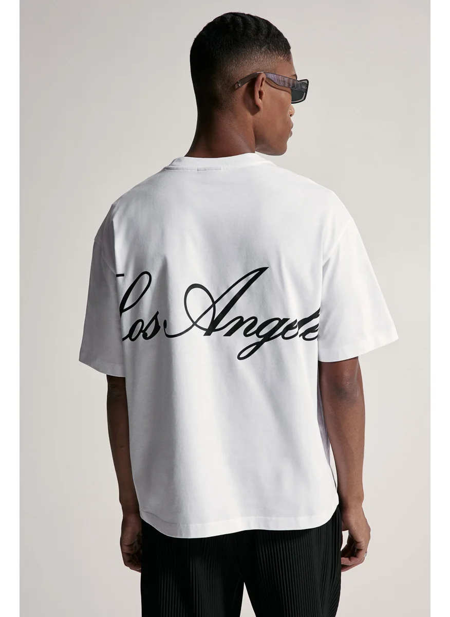 اتش اند ام Loose Fit Printed T-Shirt