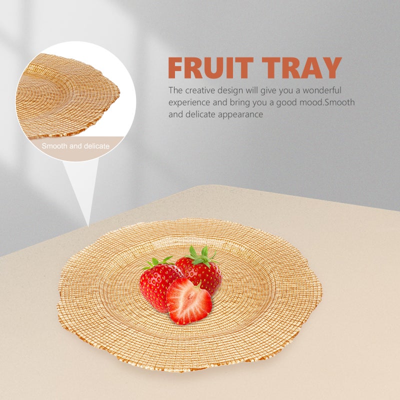 Wedding Tray Household Candy Nut Dish Glass Plate Snack Appetizer Serving Dish - Image 5
