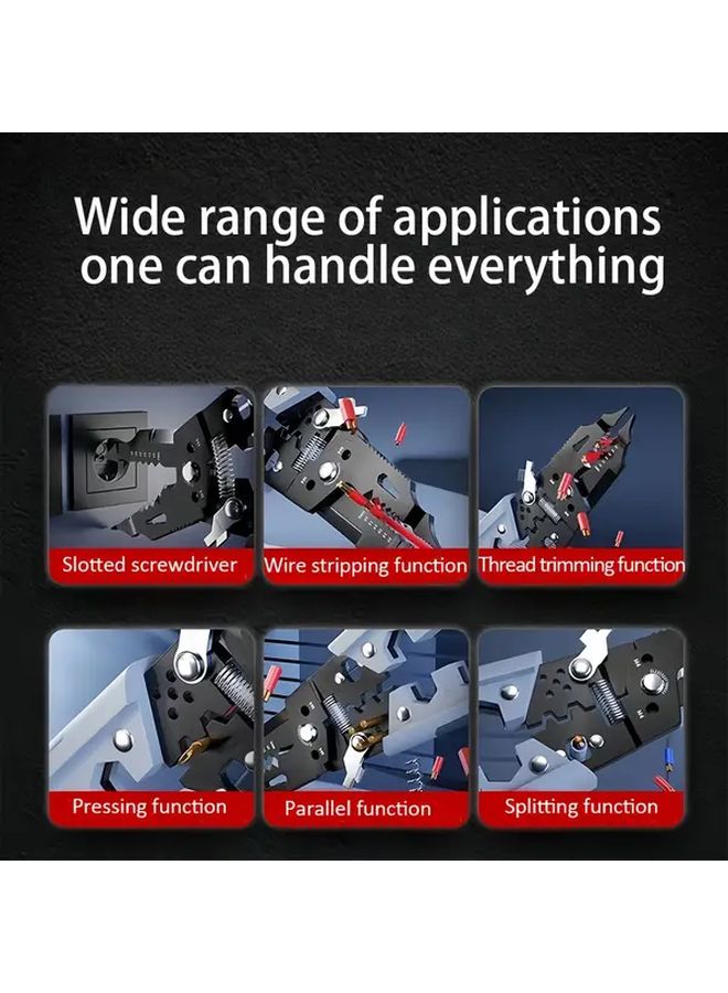 Industrial Grade Wire Stripper Multifunctional Needle Nose Pliers for Electricians - Image 5