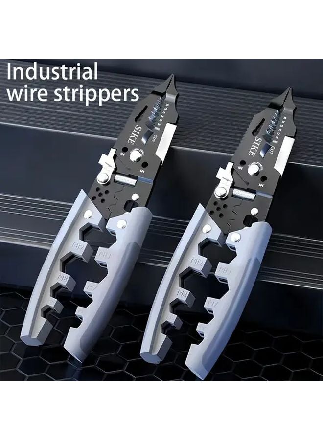 Industrial Grade Wire Stripper Multifunctional Needle Nose Pliers for Electricians - Image 2