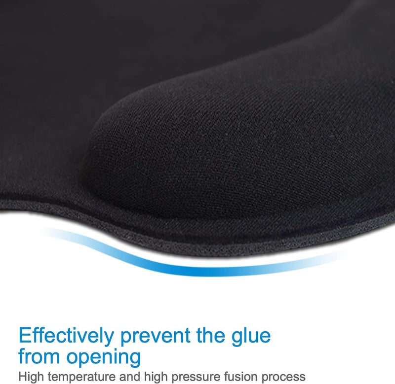 excovip Ergonomic Mouse Pad With Wrist Support, Memory Foam Mouse Cushion Anti-Slip Computer Wrist Rest Pad For Comfortable Typing Wrist Pain Relief 3604 - Image 4