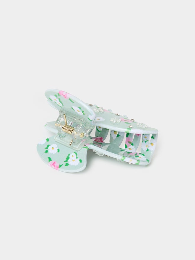 Styli Floral Print Claw Clip - Image 3