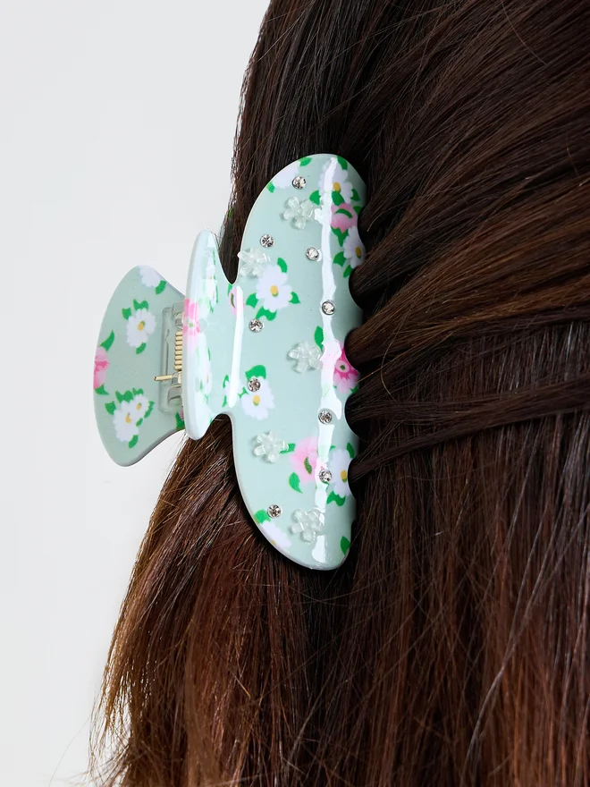 Styli Styli Floral Print Claw Clip