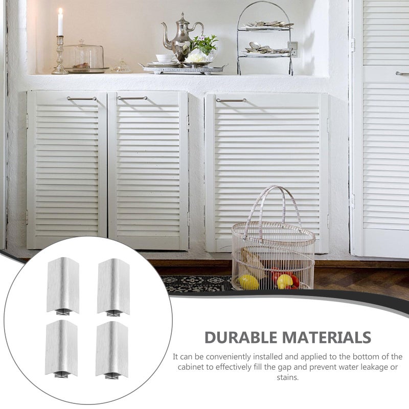 4Pcs Furniture Edge Guard Corner Protector For Cabinet Bottom Gap Blocking - Image 4
