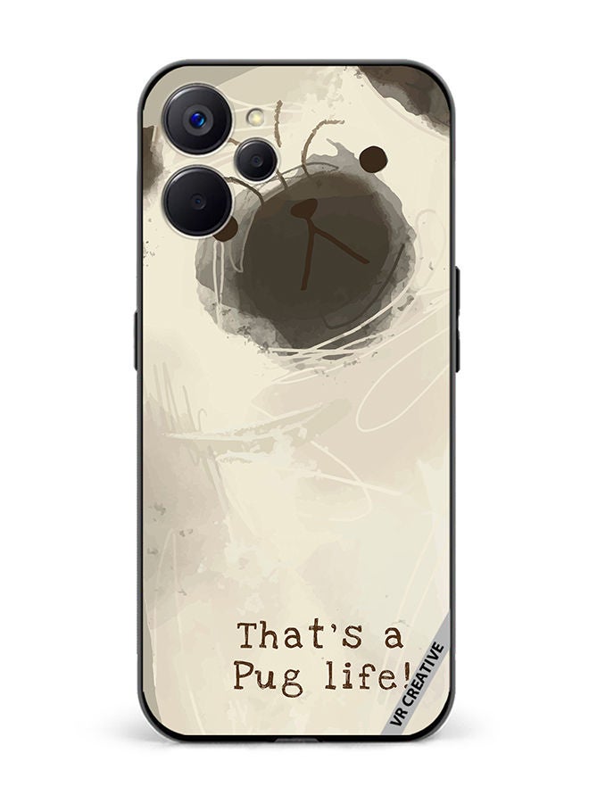 VR CREATIVE Protective Case Cover For Realme 10 5G Pug Life Design Multicolour - Image 1