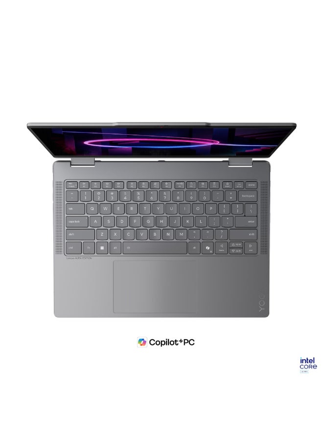 لينوفو Yoga 7 2-In-1 Convertible Laptop With 14 Inch WUXGA (1920x1200) Display, Intel Core Ultra 7-355 Processor/16GB RAM DDR5/1TB SSD/Integrated Graphics/Windows 11 Home/ English/Arabic Luna Grey - Image 5