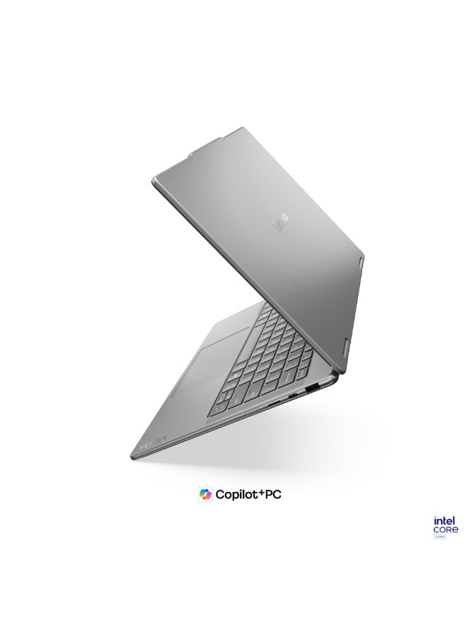 لينوفو Yoga 7 2-In-1 Convertible Laptop With 14 Inch WUXGA (1920x1200) Display, Intel Core Ultra 7-355 Processor/16GB RAM DDR5/1TB SSD/Integrated Graphics/Windows 11 Home/ English/Arabic Luna Grey - Image 4