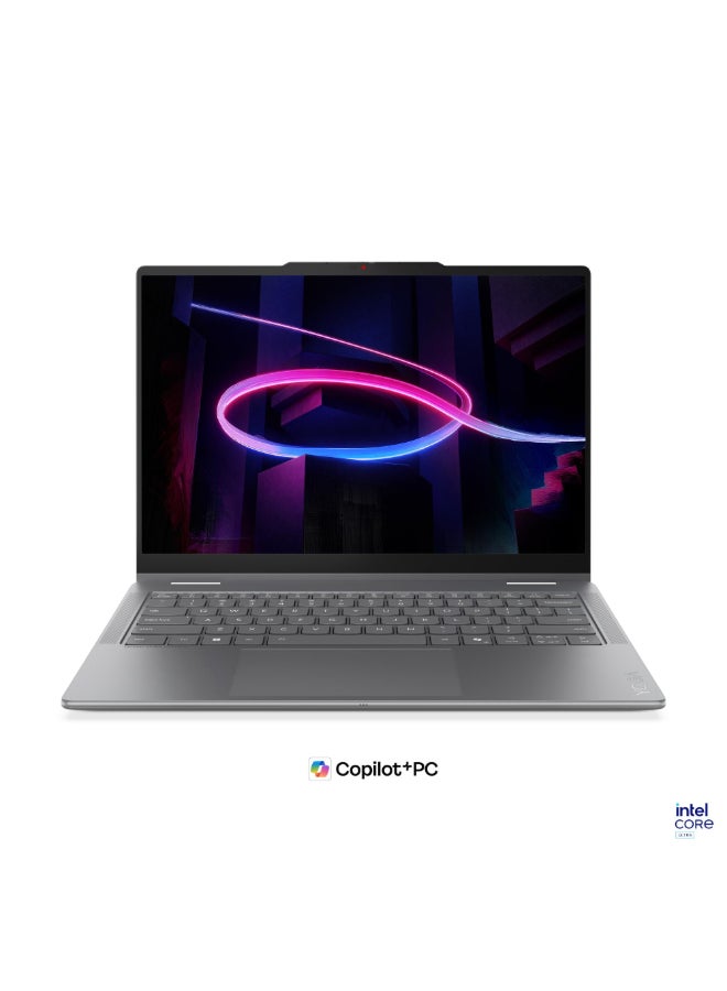 لينوفو Yoga 7 2-In-1 Convertible Laptop With 14 Inch WUXGA (1920x1200) Display, Intel Core Ultra 7-355 Processor/16GB RAM DDR5/1TB SSD/Integrated Graphics/Windows 11 Home/ English/Arabic Luna Grey - Image 1