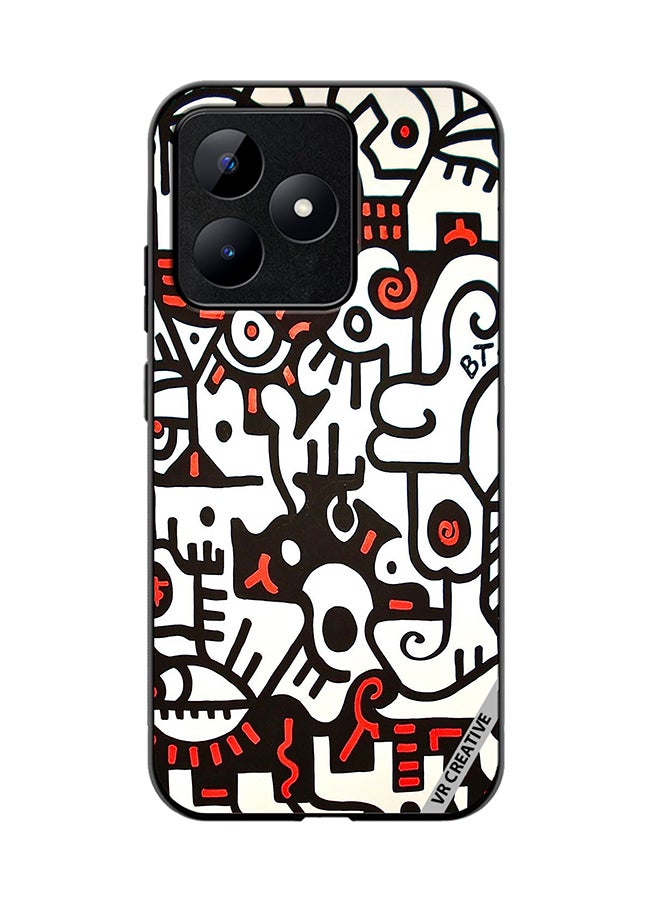 VR CREATIVE Protective Case Cover For Realme C53 Bta Abstract Design Multicolour - Image 1