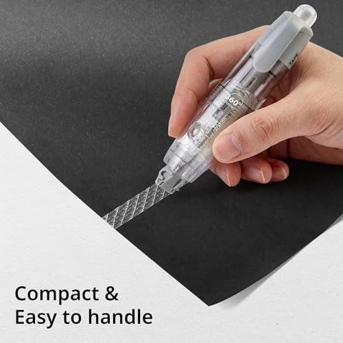 NUOVI Double-Sided Glue Tape Roller | Retractable Mechanism & 360° Rotating Head Design | Ideal for Scrapbooking, Craft, School, Office & DIY (Body Color May Vary) - Image 5