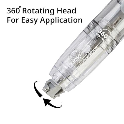 NUOVI Double-Sided Glue Tape Roller | Retractable Mechanism & 360° Rotating Head Design | Ideal for Scrapbooking, Craft, School, Office & DIY (Body Color May Vary) - Image 3
