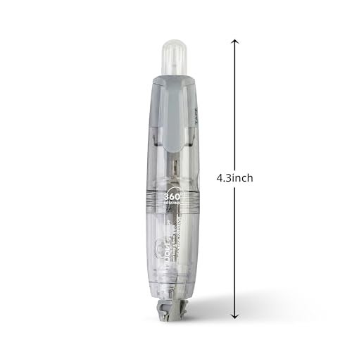 NUOVI Double-Sided Glue Tape Roller | Retractable Mechanism & 360° Rotating Head Design | Ideal for Scrapbooking, Craft, School, Office & DIY (Body Color May Vary) - Image 2