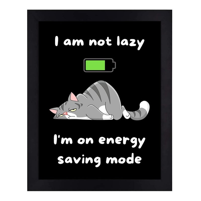 Interio Crafts Funny Quotes Wall Frames Humorous Framed Posters Wall Hangings Funny Posters for Home and Office Wall Decor Synthetic Wood 13 x 10 Inches A4 Black