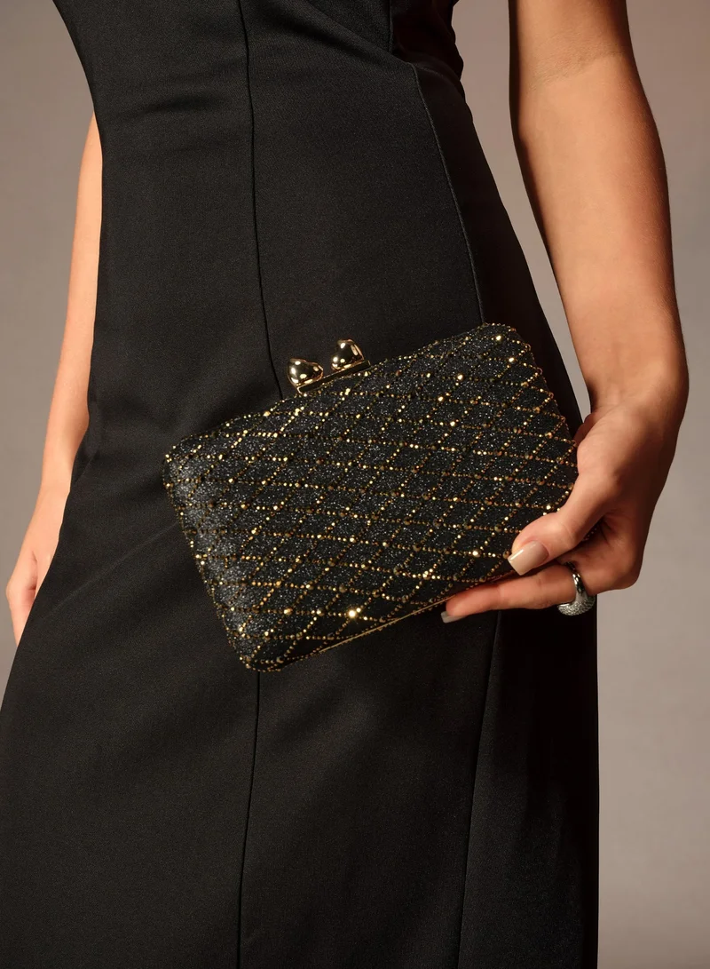 Sunfere  Diamond Embellished Box Clutch for Women | Best Price UAE