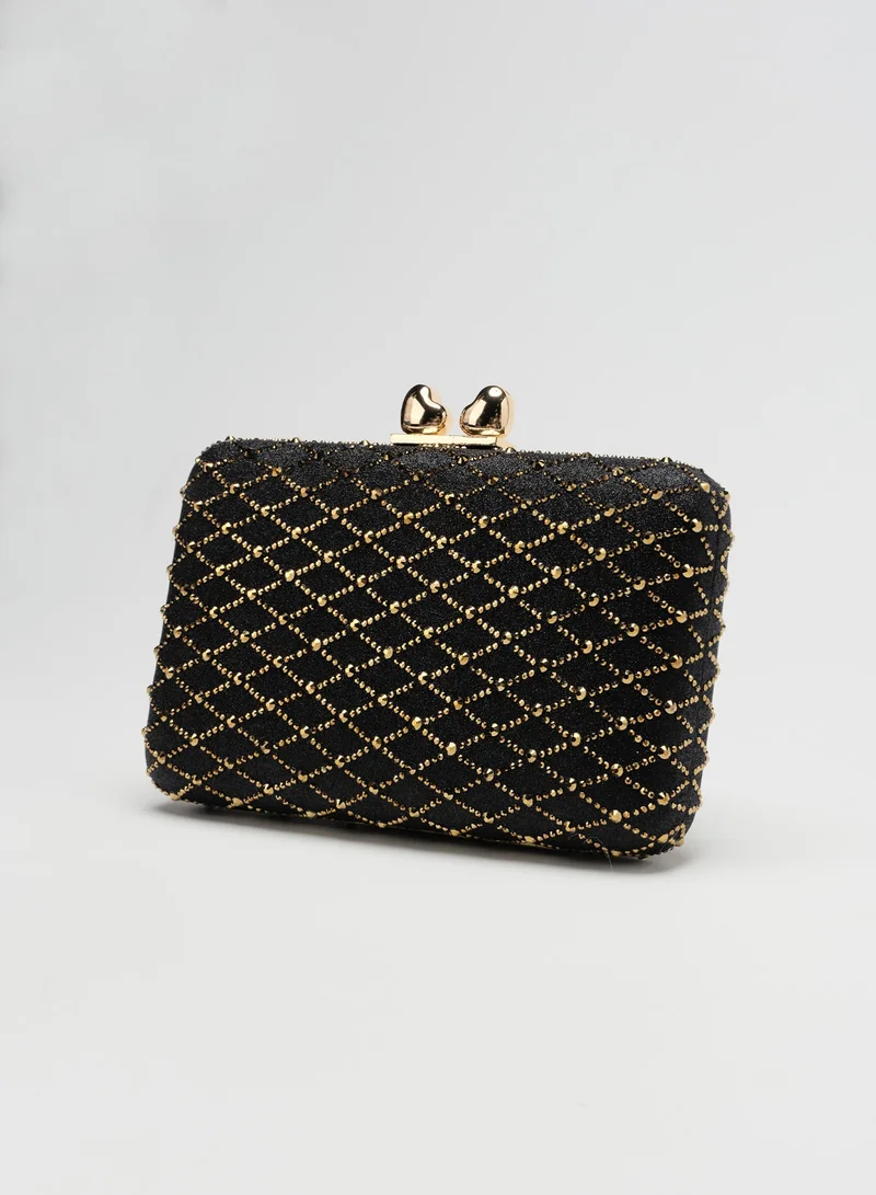 Sunfere  Diamond Embellished Box Clutch for Women | Best Price UAE