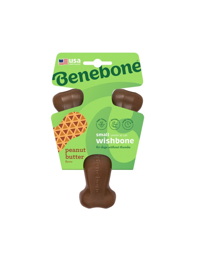Benebone Wishbone Dog Chew Toy Peanut  - Image 1