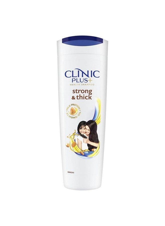 Clinic Plus Strong & Extra Thick Shampoo With Milk Protein And Almond Oil For Hair Strengthening & Volume 355Ml  - Image 2