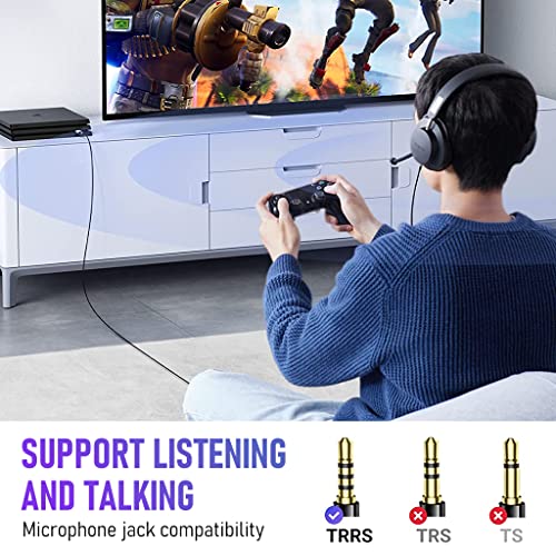 Zeitel® USB Sound Card USB to 3.5mm Jack Audio Adapter USB External Stereo Sound Adapter Splitter Converter for Windows and Mac, Linux, Compatible with PS4, Headset (V Silver) - Image 2