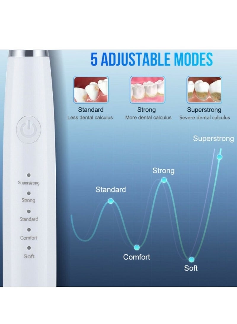 OASIS-TH - Electric Toothbrush Ultrasonic Tooth Cleaner Teeth Stains Plaque Remover 6 in 1 black - Image 1