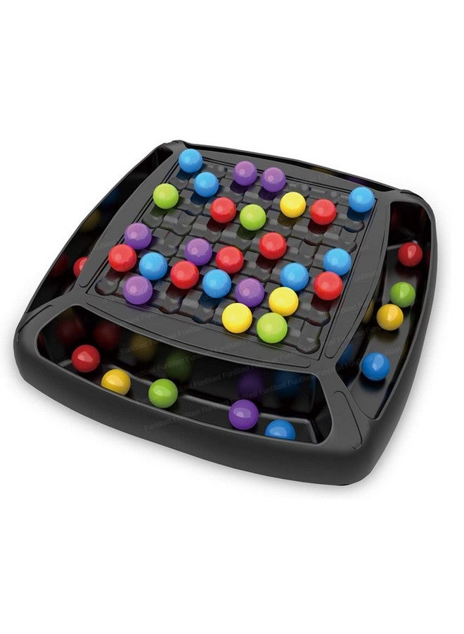 فنبلاست لعبة لوحة شطرنج كرات قوس قزح للاعبين من 2 إلى 4 لاعبين، لعبة للأطفال، لعبة مطابقة كرات قوس قزح السحرية - 48 كرة (متعددة الألوان) - Image 1