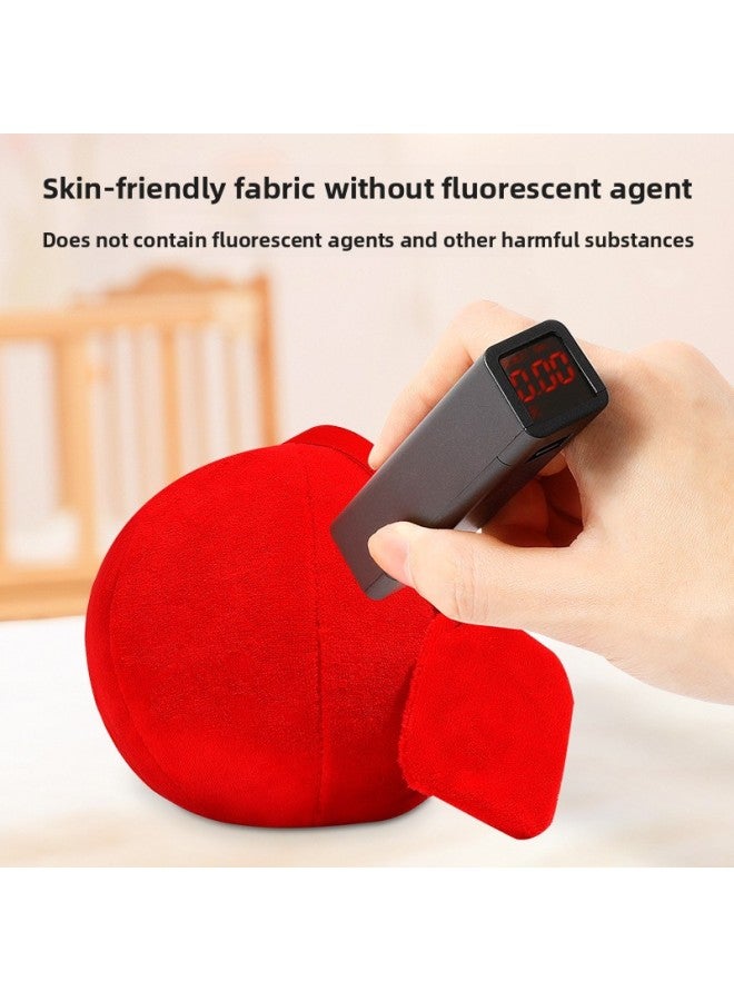 Baby Chasing Red Ball Vision Training Baby Hand Catch Ball Small Cloth Ball Toy Newborn Early Education 3 Months 2 Vision-Color:[Chew Can Be Washed] Soft Rubber Fitness Ball + Dumbbell Ball - Image 5