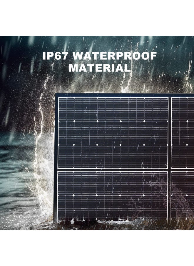AllPowers ALLPOWERS SP039 600W Monocrystalline Portable Solar Panel Waterproof IP67 RV Solar Panel Kit with 44V Output Foldable Solar Charger for Outdoor Adventures Power Outage Solar Generator  - Image 3