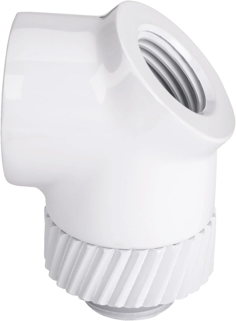 Thermaltake Pacific SF 45  90 Degree Adapter WhiteDIY LCSFittings CLW398CU00WTA - Image 1