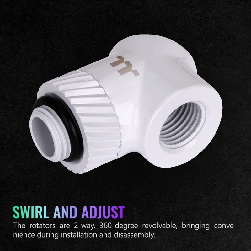 Thermaltake Pacific SF 45  90 Degree Adapter WhiteDIY LCSFittings CLW398CU00WTA - Image 5