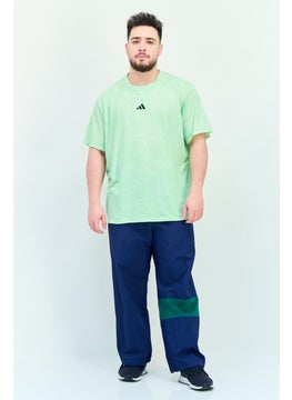 Adidas Men Sportswear Fit Short Sleeve Power Workout Training T-Shirt, Light Green  - Image 4