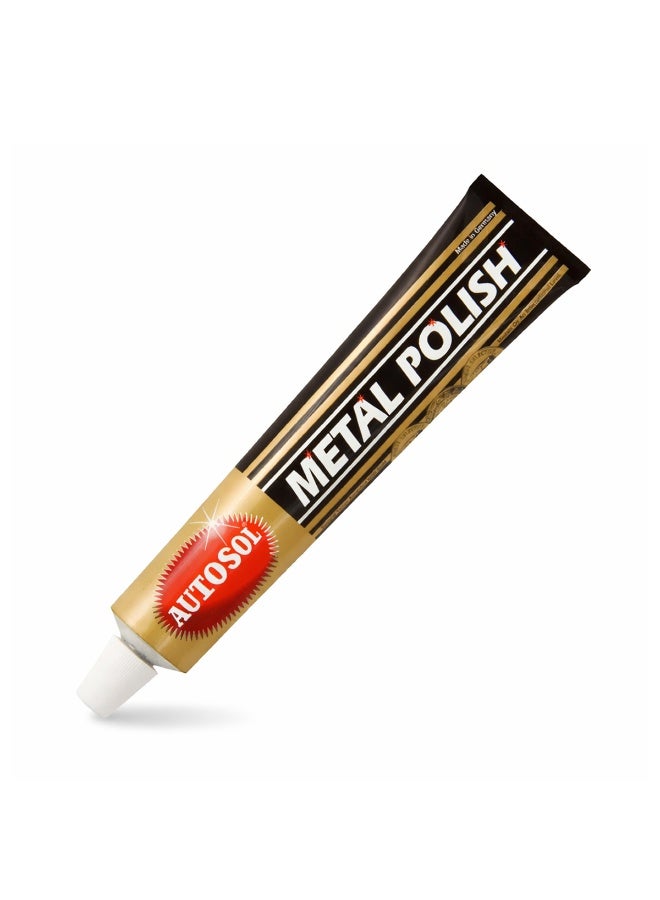 Autosol Metal Polish 75ml Car Metal Cleaner Chrome Polish Rust Remover Shine Paste for Stainless Steel Aluminum Brass Copper Multi Surface Polish Compound - Image 3