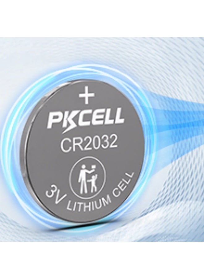 بي كي سيل CR2032 Batteries 100-Pack 2032 Battery CR2032 Lithium 3V Coin Battery | Compatible with Airtag,Key Fob,Tea Light,Scales,Candles - Image 5