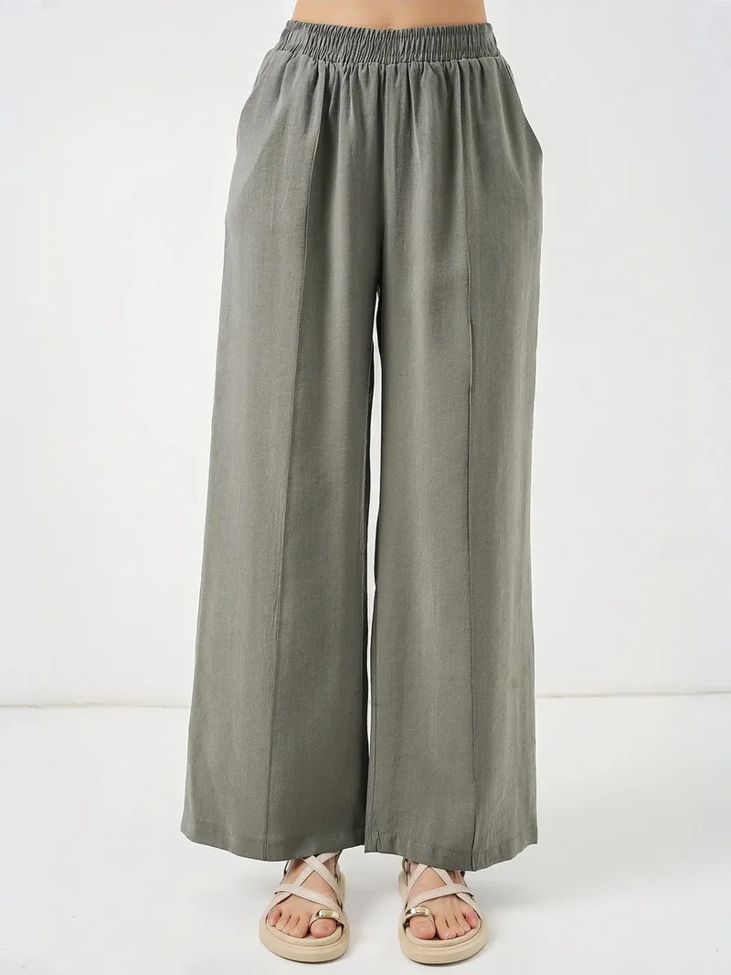 بيغ دارت BDART Wide Leg Trousers with Elastic Waist