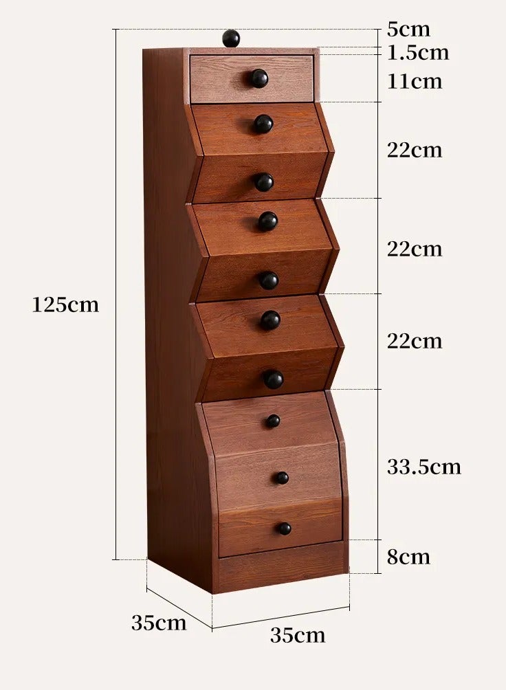 Generic Solid Wood Vintage Style Chest of Drawers, Versatile and Artistic French Living Room Storage  - Image 5
