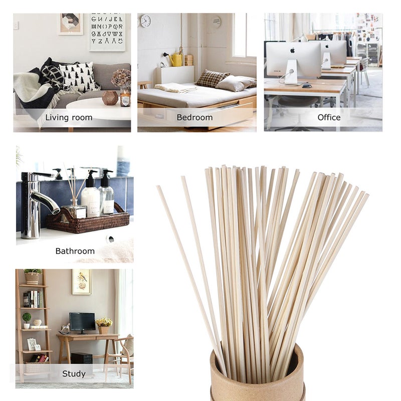 150pcs Rattan Reed Sticks Natural Fragrance Straight Reed Diffuser Oil Diffuser Rattan Sticks - Image 4
