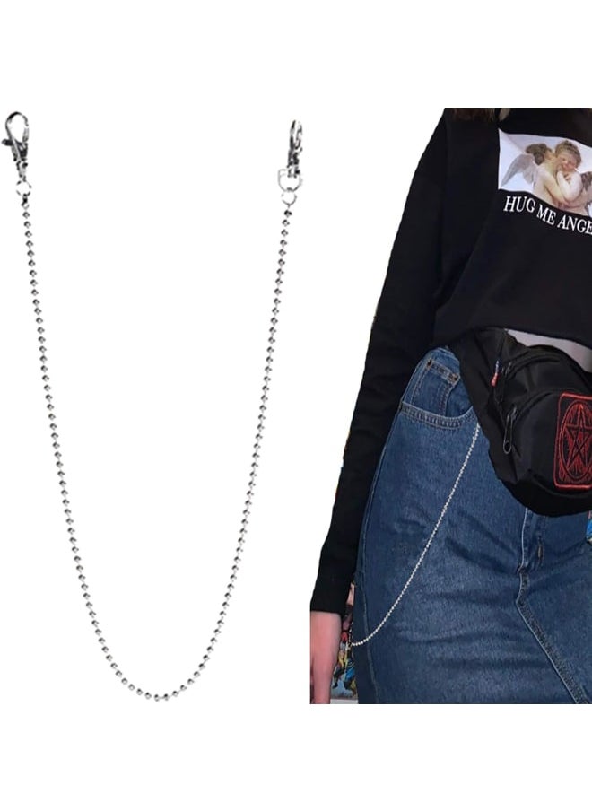 Generic - LOCOLO 6 Pieces Jeans Chains Wallet Chain Pocket Chain Belt Chains Hip Hop Pants Chain with Lobster Claw Clasps for Keys, Wallet, Jeans Pants Belt Loop Purse Handbag - Image 1