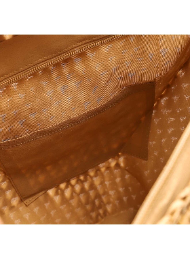 Mr.joe Mr Joe Brown Crochet Straw Tote Bag – Lightweight Summer Handbag 4142 - Image 2