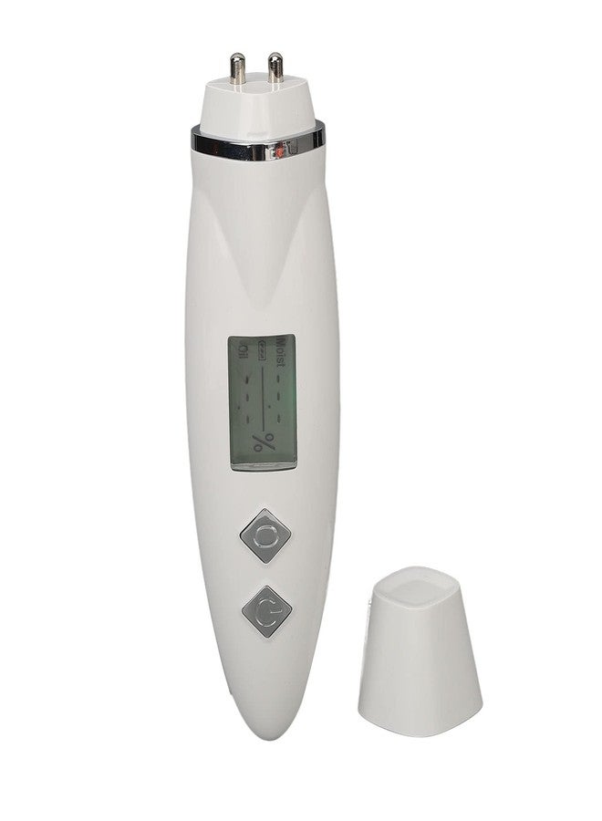 فوكيت جهاز تحليل البشرة المحمول، جهاز تحليل البشرة بشاشة LCD رقمية مع مستشعر دقيق للبشرة، جهاز اختبار البشرة USB لصالونات التجميل والمنزل والمنتجعات الصحية (أبيض) - Image 1