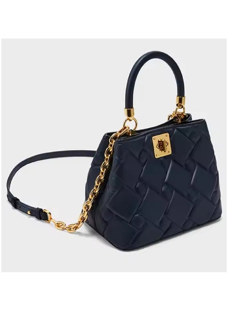 UHURA Navy Blue Mini Bag – Women's Leather Shoulder Bags, Stylish Armpit Side Carry Bag for Ladies, Portable and Fashionable Handbag, Perfect for Daily Commute, Ideal for Girls and College Students, Compact Design, Trendy Sleek Navy Blue Color - Image 2