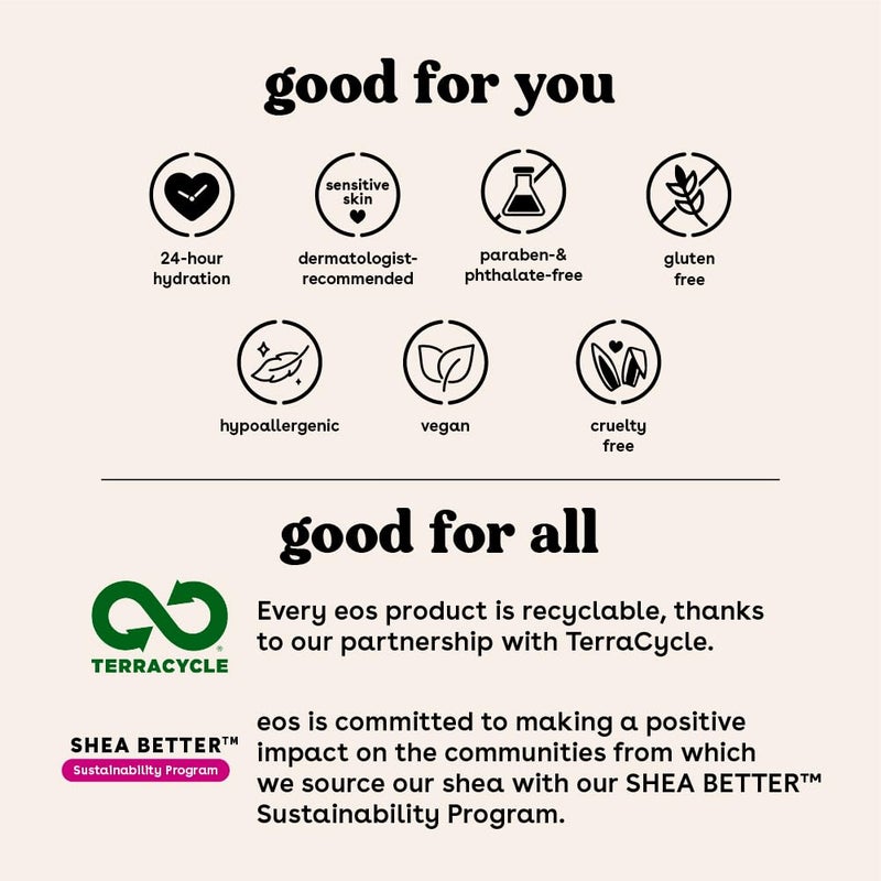 eos Shea Better Hand Cream - Vanilla Cashmere Hand Lotion | Instant Hydration + Lasting Protection | 2.5 oz - Image 5