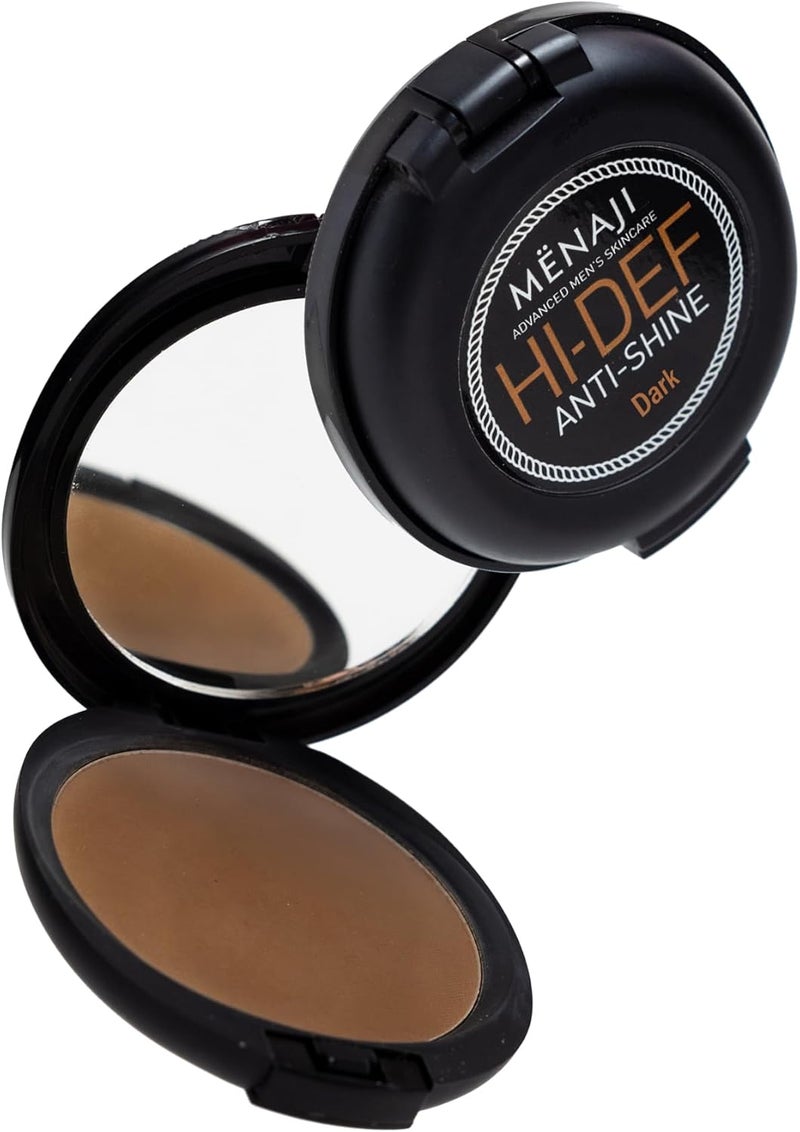 Menaji HDPV Anti-Shine Powder (Dark) - High-Definition Face Powder for Men with Vitamin C & E - Image 1