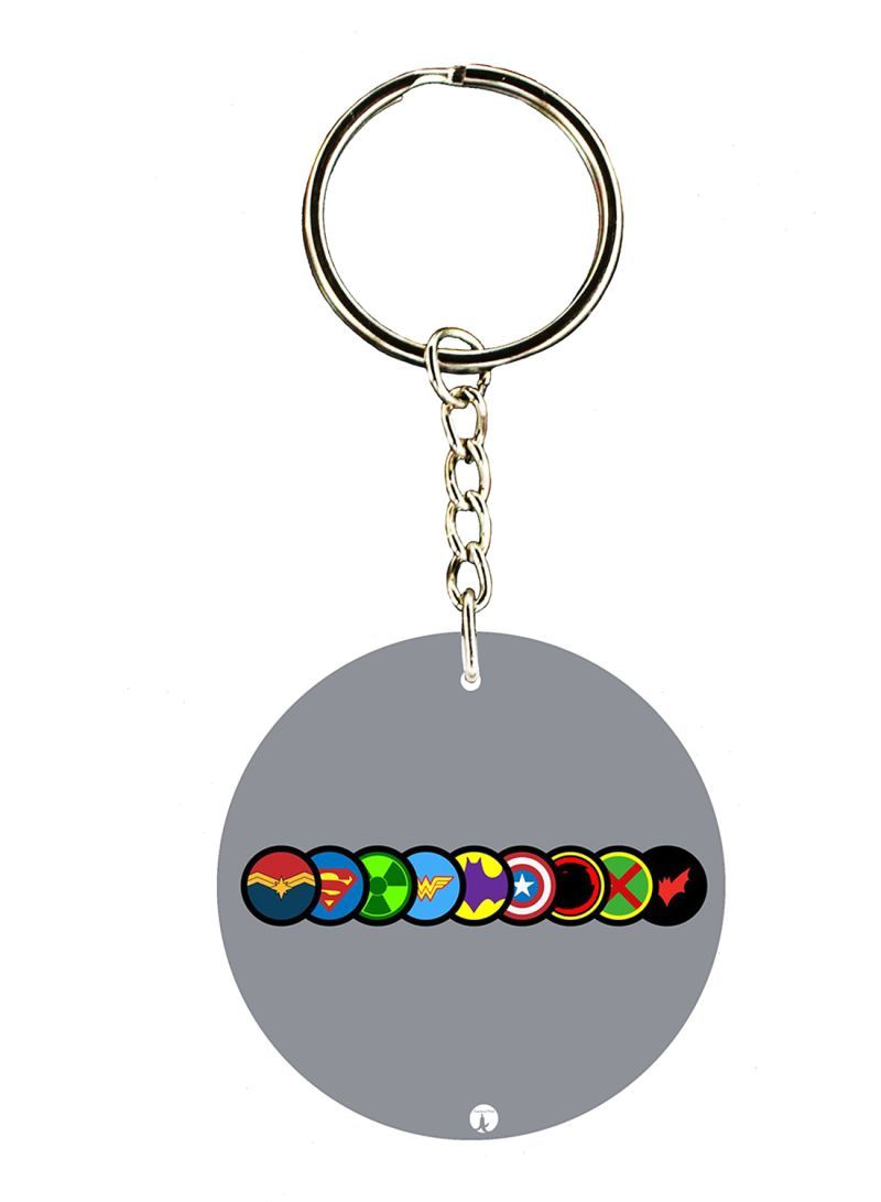 RKN Double Side Marvel Printed Keychain